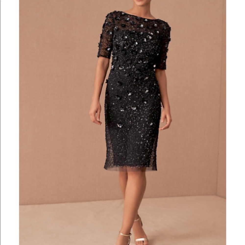 BHLDN Navy sequin dress NWT size 10